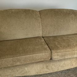 BASSETT MUSTARD COLOR COUCH