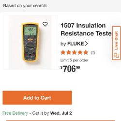 Brand New Fluke 1750 Insulation Tester (Meggar) 400$