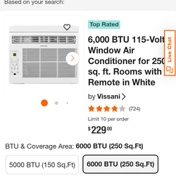 AC unit 110, new $80.  Color white.