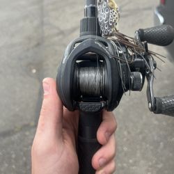 Lews Custom Black Rod And Reel