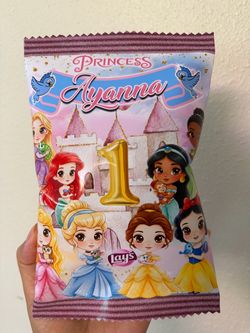 Princess Theme Chip Bags Party favors