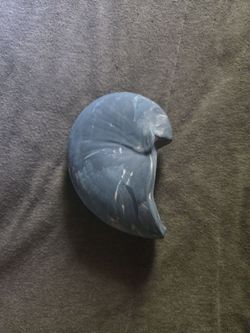 Hand painted ceramic Nautilus shell