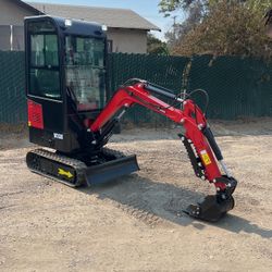 Mini Excavator Enclosed cab Model 15Hp new 0 Hours