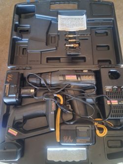 As is Craftsman Pro Cordless Power Drill  14.4 Volt Kit W/ Light & Batt Charger