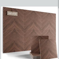6-Pack Fluxynara Large Felt Bulletin Board, Walnut Pyramid