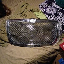 Chrome Luxury Mesh Front Grill Bumper Grille Guard For 2011-2014 Chrysler 300 300C