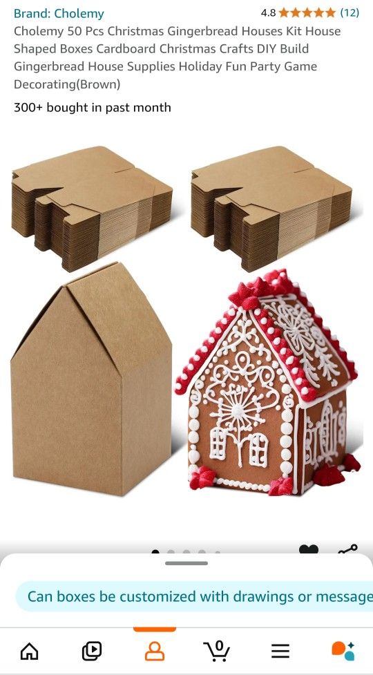 Gingerbread Cardboard House Making Kt