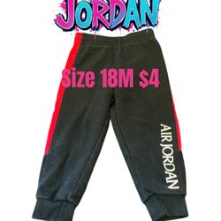 JORDAN PANTS BABY BOYS SIZE 18M GREAT CONDITION ❤️ M14 010326