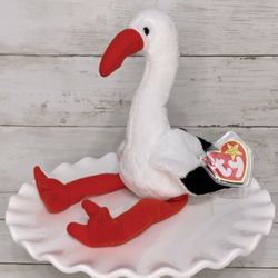 Ty Beanie Babies Stilts The Stork-RETIRED