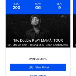 Tito Double P Tickets 