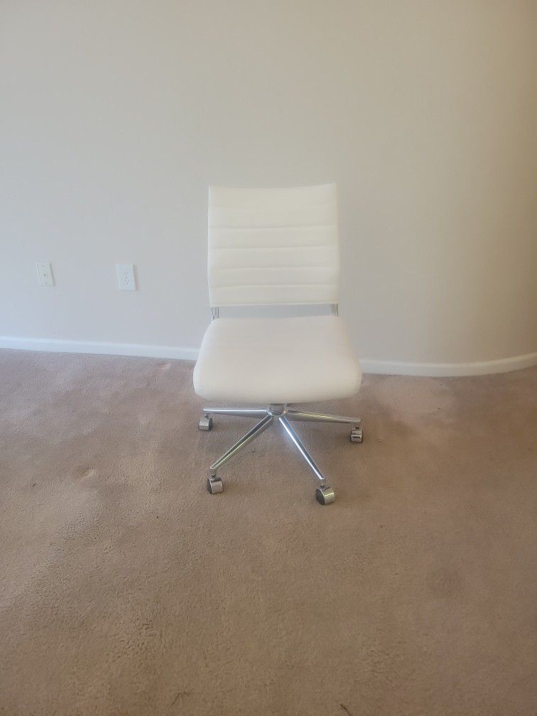 White Office Desk Chair $50 OBO