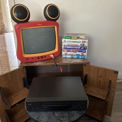 Disney CRT TV 13” with VCR Lot
