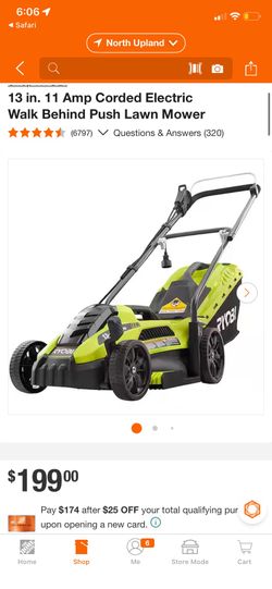 Ryobi 13 in lawn mower