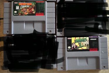 Super Nintendo games for sale