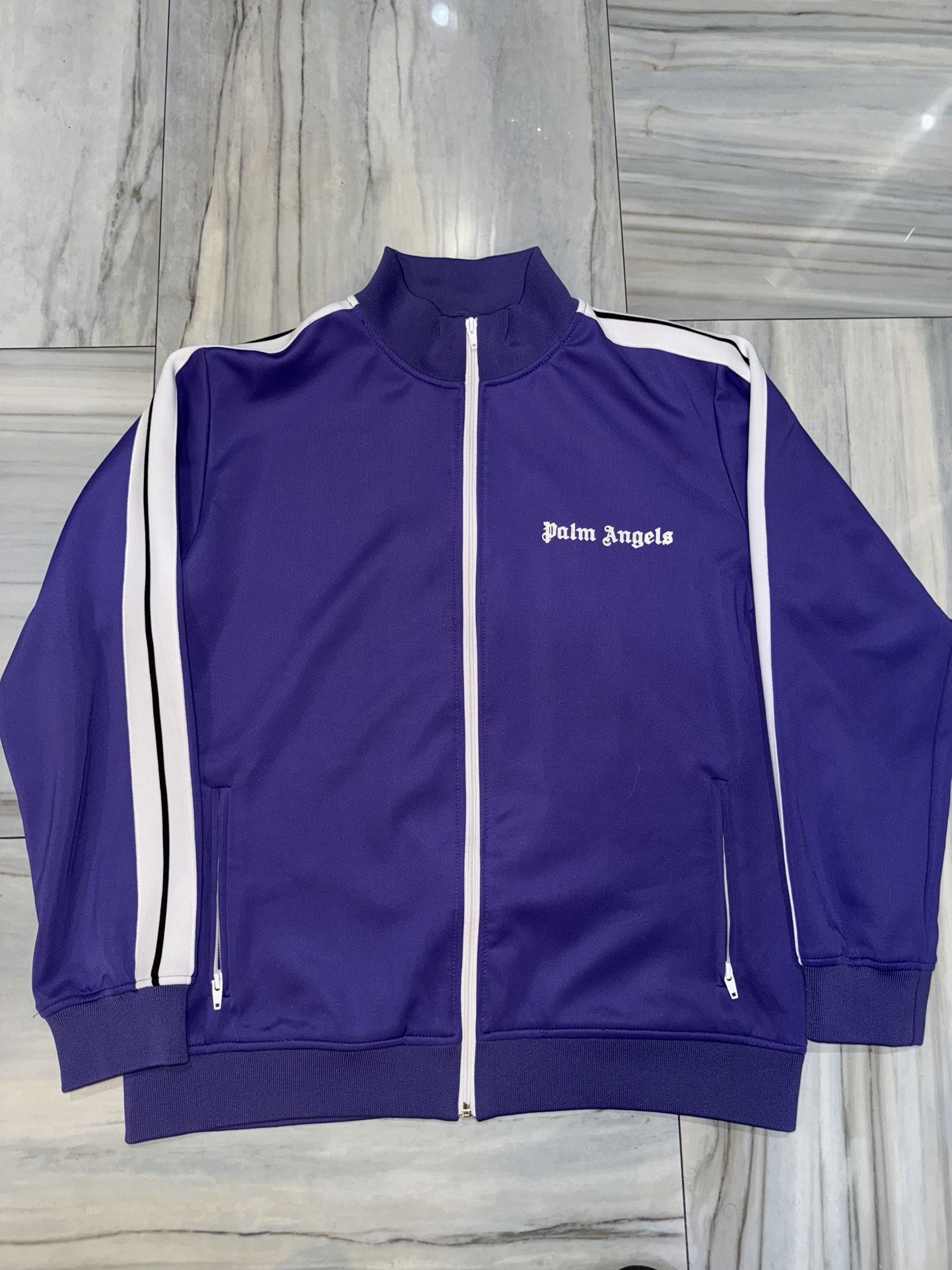 Purple Palm Angles Track Jacket