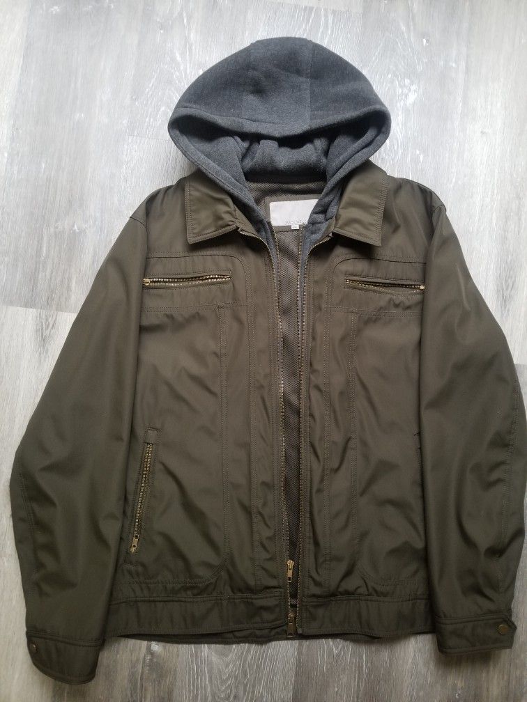 Wilson's Leather Polyester Hooded Jacket Size 2XL