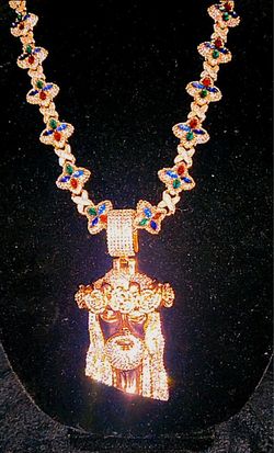 MOISSANITE VVS1 ROSE GOLD CLOVER CHAIN 