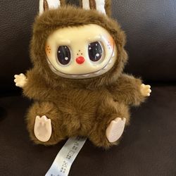 Big Monster Key Chain plush doll 16 cm - Lucky (brown) for giving clothes