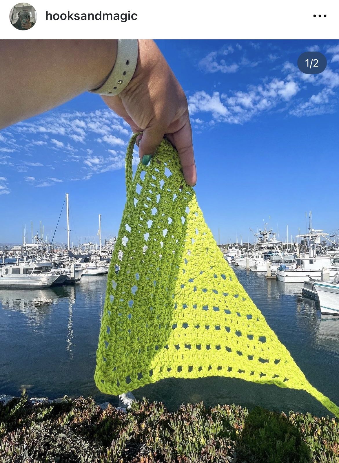 Jolene Crochet Cotton Bandana