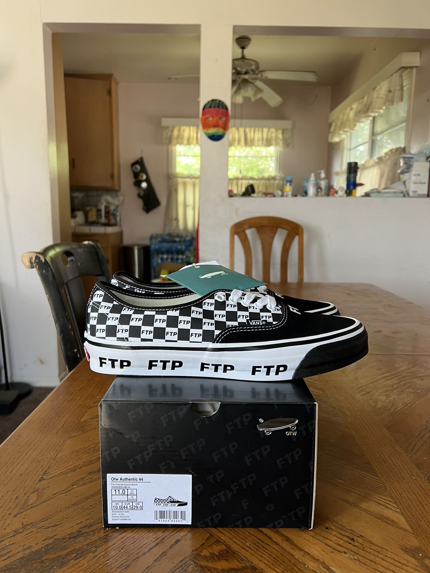 Vans x FTP OTW Authentic 44 Checkerboard Size 11
