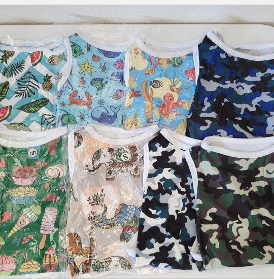 8 PCS DOG PUPPY CAT PET VEST CLOTHES APPAREL BOY CAMOUFLAGE 