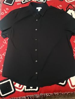 Calvin Klein Short Sleeve Button Down Shirt