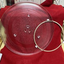 Samsung Glass Turntable & Turntable Ring for Samsung SMH1816S Microwave 
