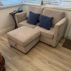 Small Couch (loveseat) with ottoman