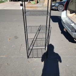 Like New Black Metal Shelving With Five Shelves 60x24x14 Local Pickup Cash Only