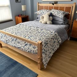 Sawbridge Studios Windowpane Wood Bed Frame, Queen Size