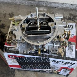 2 Edelbrock 4 Barrel Carburetors 