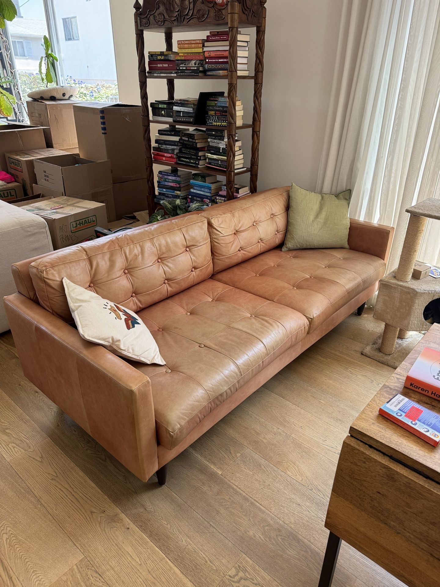 Leather Couch On Curb!