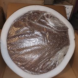 Topower Industrial Bar Table 31.5-41.3" Adjustable Pub Table Kitchen Dining Coffee Bistro Table (Antique White)