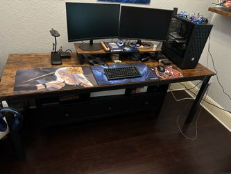Long office desk