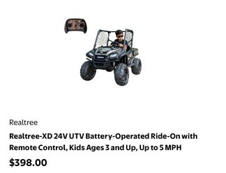 Realtree XD 24V Kids Ride-On UTV with Remote