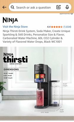 Ninja Thirsti Drink Soda Maker System