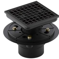 KOHLER 9136-BL Clearflo Square Design Tile-in Shower Drain
