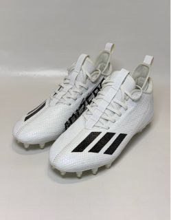 Adidas Adizero Football Cleats White Black size 8