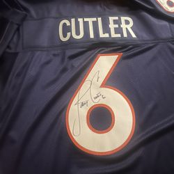 Official NFL Autographed Jersey.  Jay Cutler Perfect For Framing