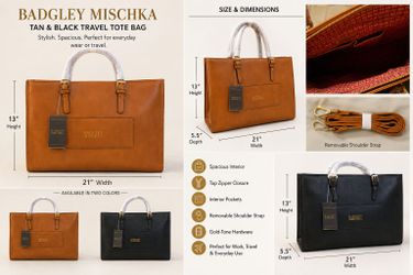 Large Travel Tote Bag