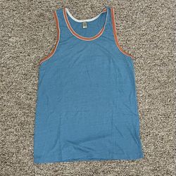 Men’s Blue and Orange Tank Top