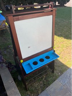 Easel and chalkboard
