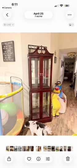 Cherry wood hutch