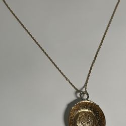 Vintage Silver Sommelier Tastevin On Gold Tone Chain 