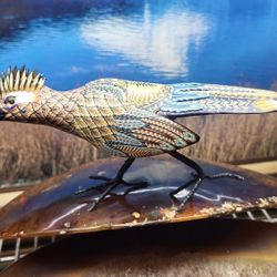 Road Runner Bird, Polymer Clay ... NO PAINT!