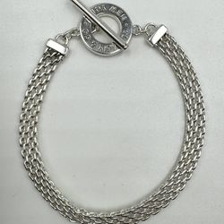 Tiffany & Co. Toggle Mesh Bracelet Somerset Love Sterling Silver 
