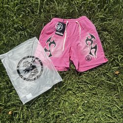 Pink Hellstar shorts