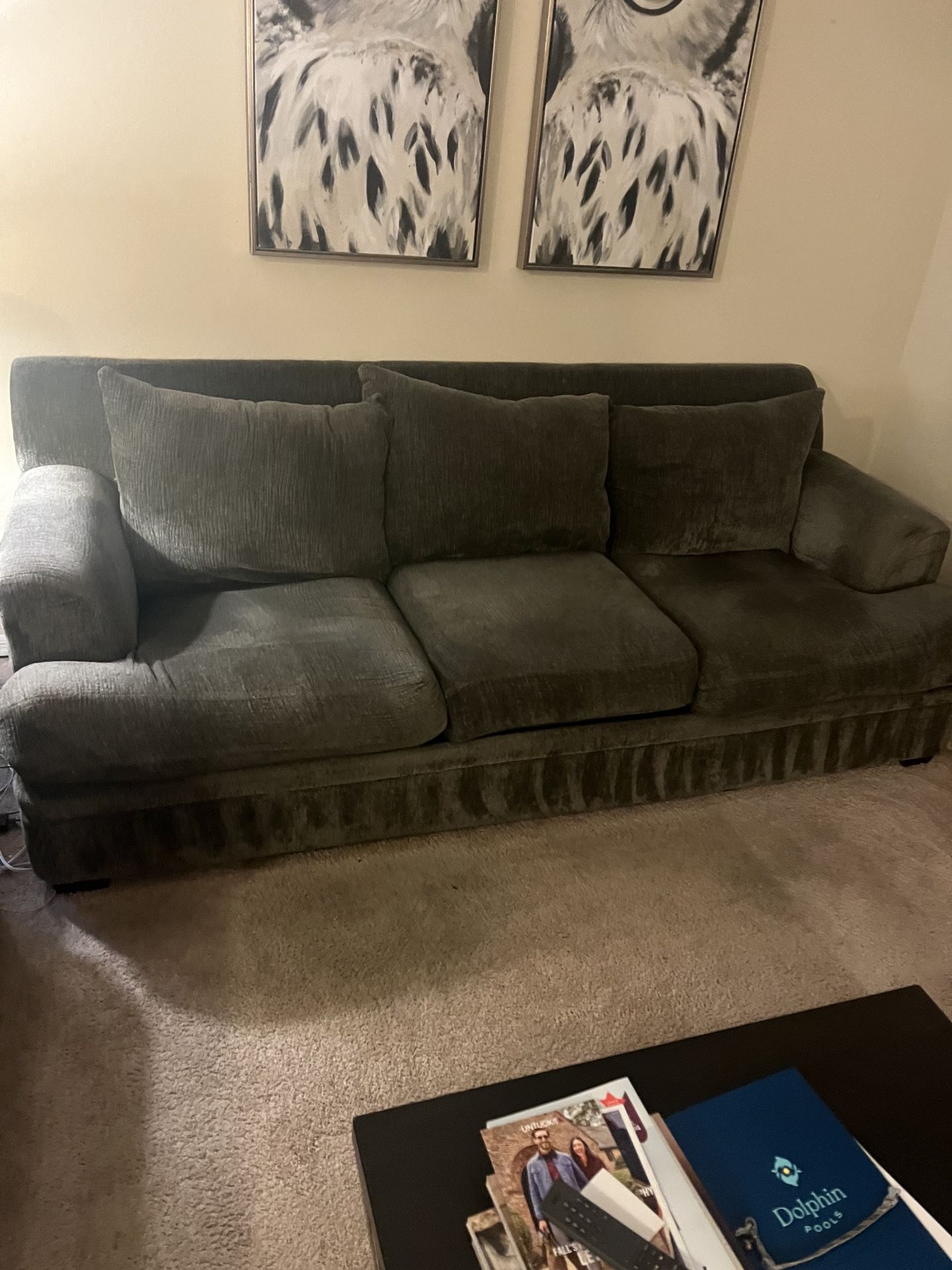 Couch. Chair, Ottoman & Loveseat