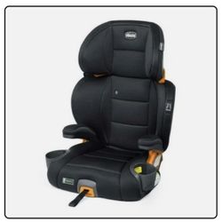 New Chicco KidFit ClearTex Plus 2-in-1 Belt Positioning Booster Car Seat, Obsidian