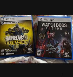 PS5 Games  Rainbow Six Extraction And Watch Dogs Legion